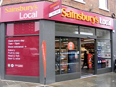 Sainsburys Local Grocery Store London