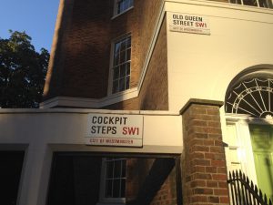 Romance Novelist Visiting Cockpit Steps in London